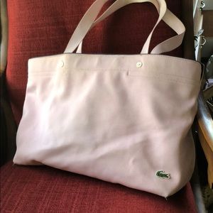 Lacoste canvas tote